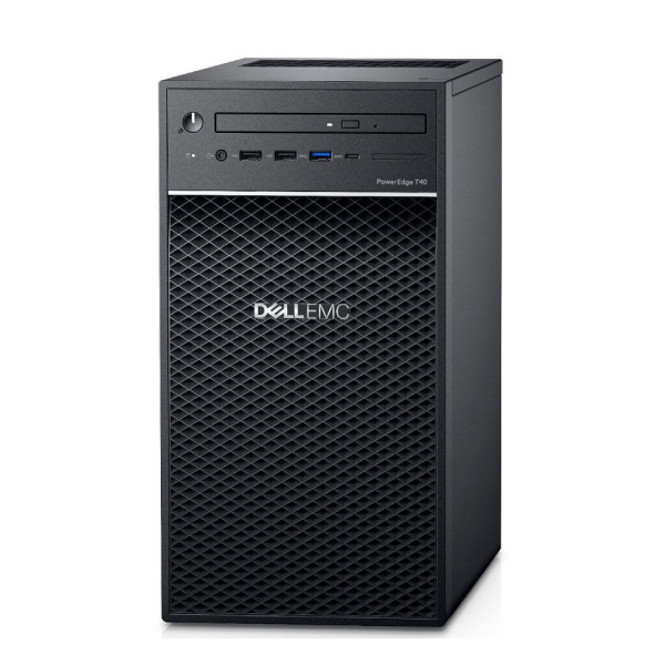 Hình ảnh máy chủ Server Dell T40 nhìn từ mặt nghiêng trước