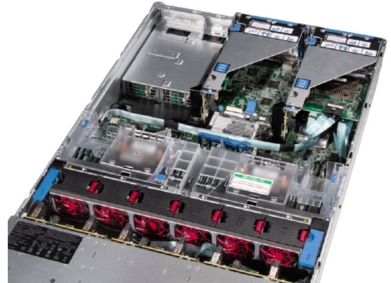 HPE ProLiant DL380 Gen10 nhìn từ bên trong